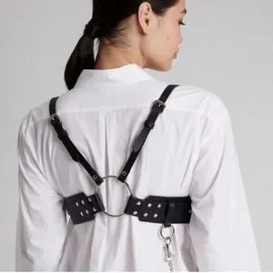 New Ardeo Classic Black Leather Harness with Silver Nickel Accents M/L Harnesses have landed ❤️ @ardeostudios Made in London, the  main image 3